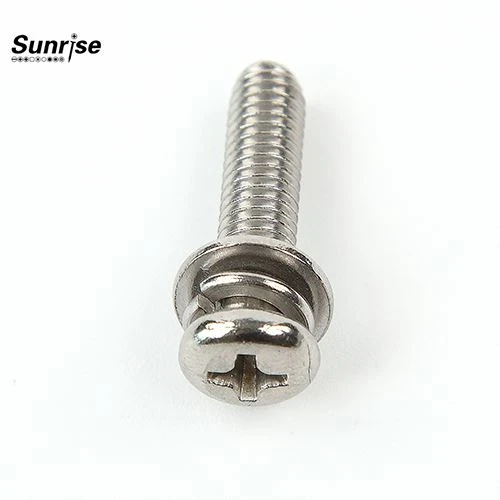 Pan Head Screws with Spring Washer