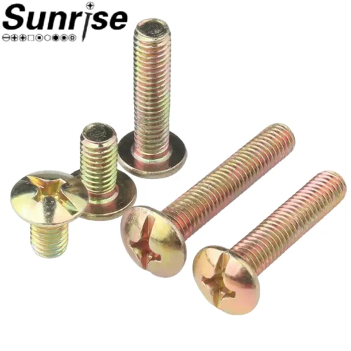 ASME B18.6.3 Carbon Steel Cross Recessed Phillips Mushroom Head Truss Machine Screw