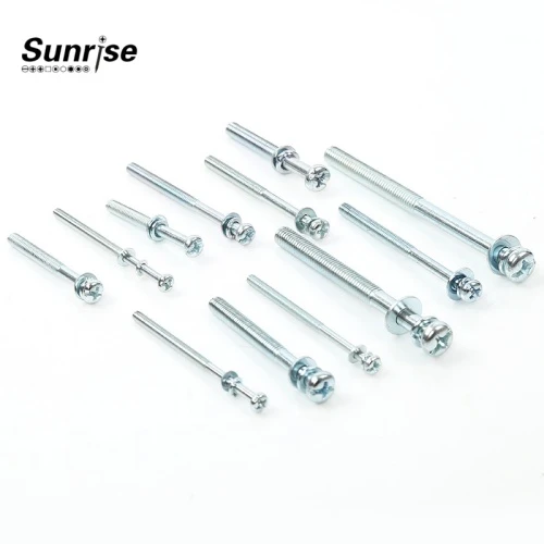 Compound Slotted Screw Assemble Spring Lock Waher And Flat Washer