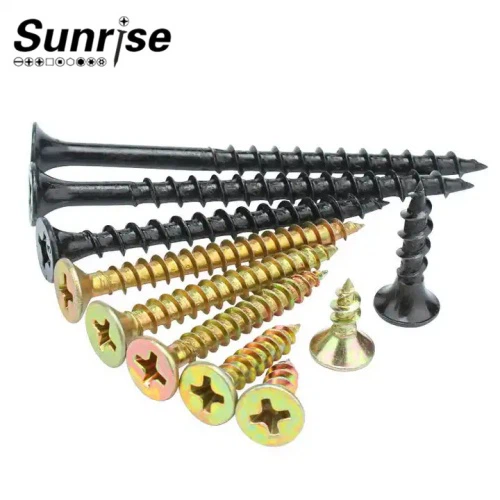 DIN18182 Flat Bugle Head Gypsum Black Phosphate Drywall Screws