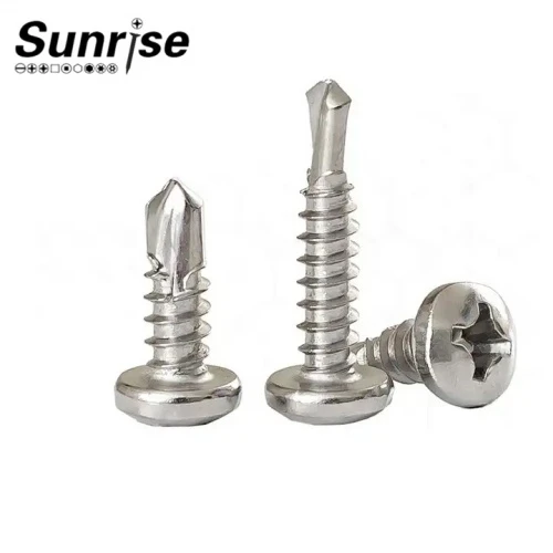 DIN7504 SS 316 Cross Recessed Phillips Pan Head Self Drilling Screw