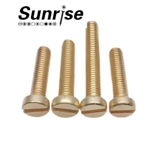 DIN84 Brass Round Head Slotted Screw