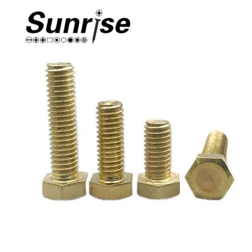 DIN933 Brass External Hexagonal Bolt