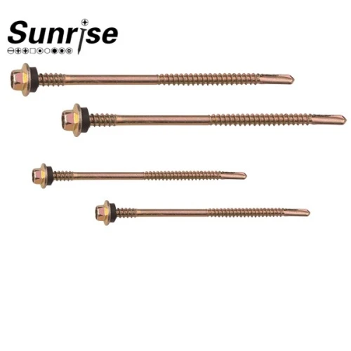 Hex Washer Head Self Drilling Screw With Two Parts Thread