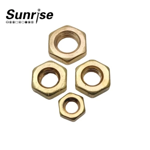 Inch Brass Thin Nuts B.S 57