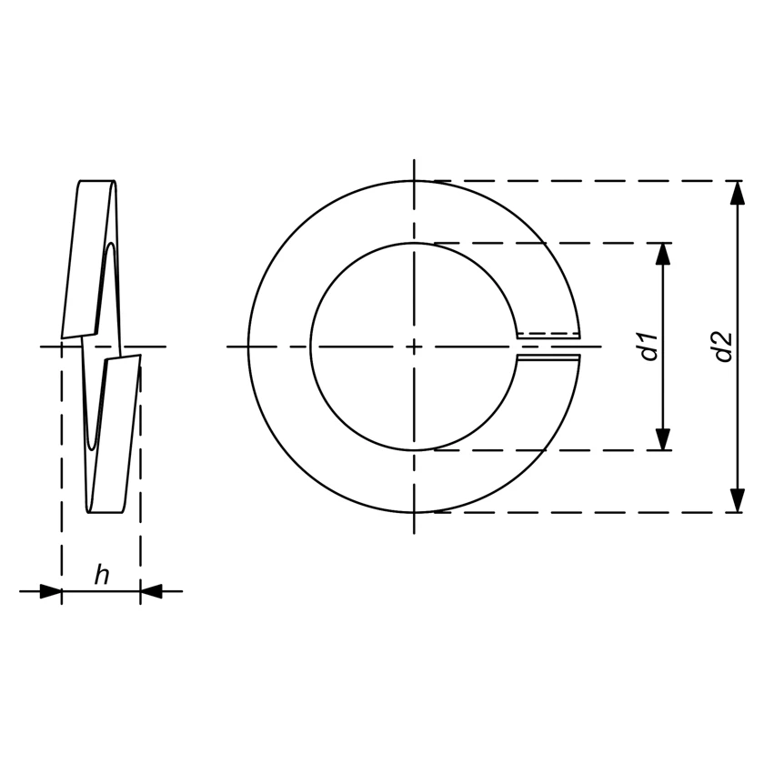 Spring Lock Washer DIN 7980 4