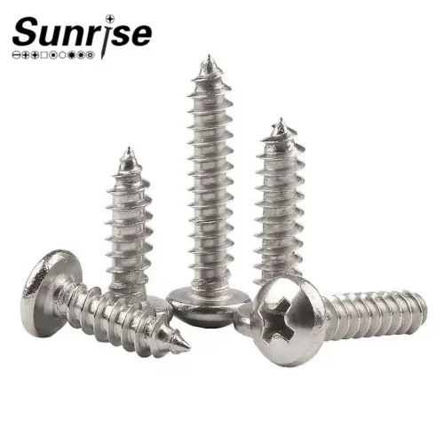 304 Stainless Steel Cross Pan Round Head Self tapping Screw 5 304 Stainless Steel Cross Pan Round Head Self tapping Screw 5