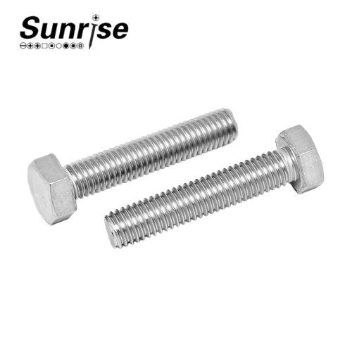 Custom High Quality A2 Hex Bolt DIN 933 Stainless Steel Hexagon Head Bolt 2