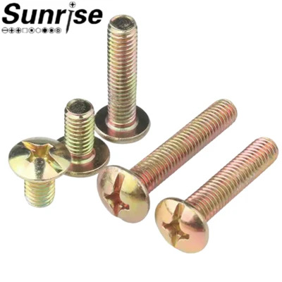 ASME B18.6.3 Carbon Steel Cross Recessed Phillips Mushroom Head Truss Machine Screw