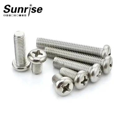 DIN7985 Stainless Steel M8 Cross Recessed Pan Head Machine Screws