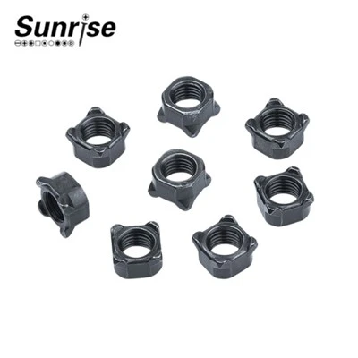 DIN928 Square Welding Nuts Black