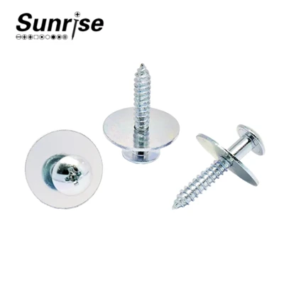 High Strength Large Flat Head Self Tapping Pointed Head Half Thread With Washer Screws