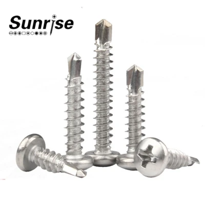 Pan Phillips Cross Recess Self-Drilling Screw, DIN7504N