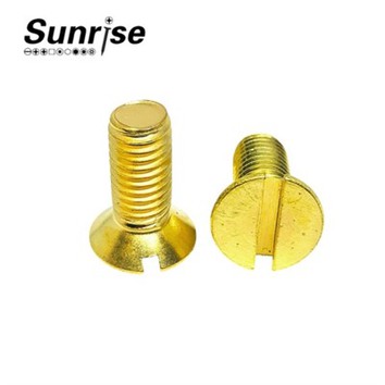 Slotted Countersunk Machine Screw Copper Flat Head Screw