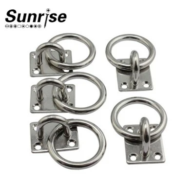 Stainless Steel Square Door Buckle With Ring