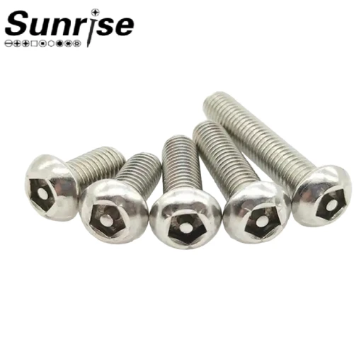 SS304/316 Anti Theft Security Pentagon Penta Drive Pan Button Head Screw