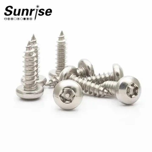 SS304 316 Hexlobular Socket Torx Pan Button Head Tamper Self Tapping Screw