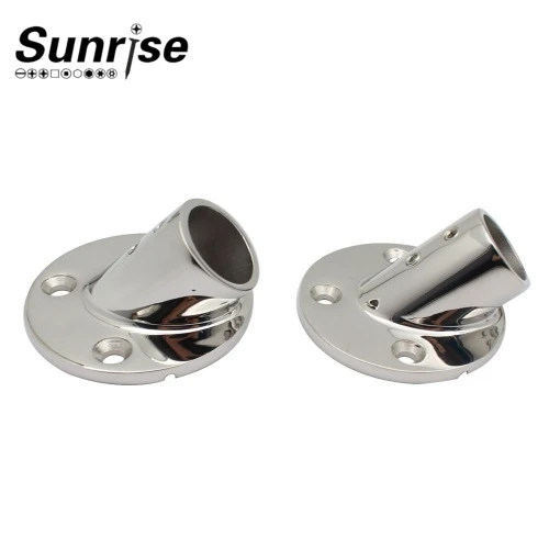 Stainless Steel 45 Degree Round Pipe Seat Pipe Seat Flange Base