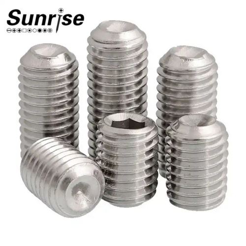 Stainless Steel Hexagon Socket Set Screw With Concave End
