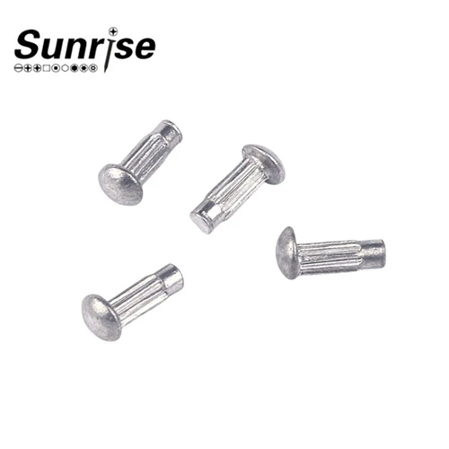 Stainless Steel Plate Semi-Circular Knurled Solid Rivets