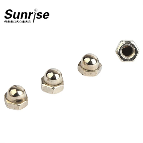 Zinc-Plated And Nickel-Plated Carbon Steel Round Head Acorn Nuts